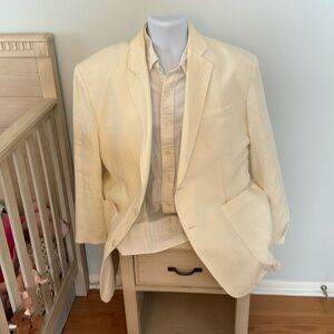 White linen blazer